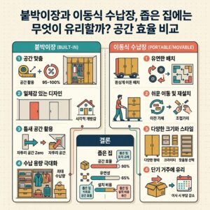 ai thumbnail infographic 붙박이장과 이동식 수납장 좁은 집에는 무엇이 유리할까 공간 효율 비교 1786604314