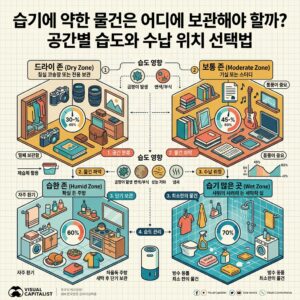 ai thumbnail infographic 습기에 약한 물건은 어디에 보관해야 할까 공간별 습도와 수납 위치 선택법 1786604087