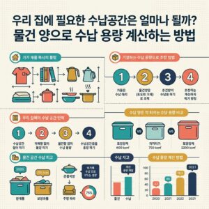 ai thumbnail infographic 우리 집에 필요한 수납공간은 얼마나 될까 물건 양으로 수납 용량 계산하는 방법 1786604429
