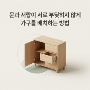 ai thumbnail minimal 문과 서랍이 서로 부딪히지 않게 가구를 배치하는 방법 1787603464