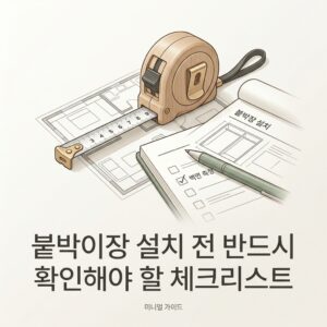ai thumbnail minimal 붙박이장 설치 전 반드시 확인해야 할 체크리스트 1787600243