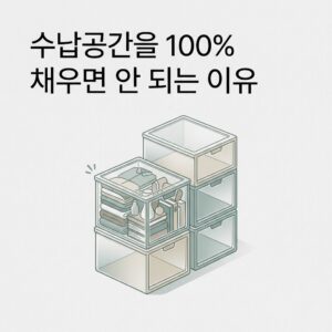ai thumbnail minimal 수납공간을 100 채우면 안 되는 이유 1786116733