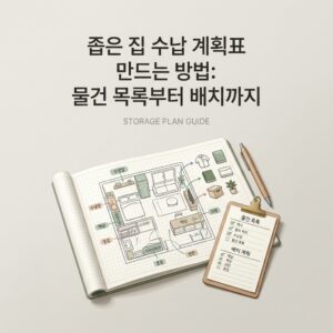 ai thumbnail minimal 좁은 집 수납 계획표 만드는 방법 물건 목록부터 배치까지 1787603761