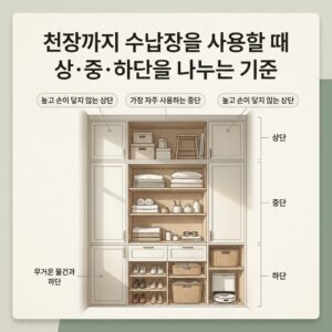 ai thumbnail minimal 천장까지 수납장을 사용할 때 상·중·하단을 나누는 기준 1787603025