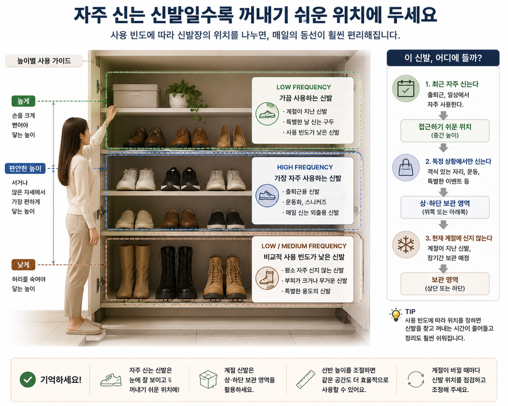 자주 신는 신발 두는 위치