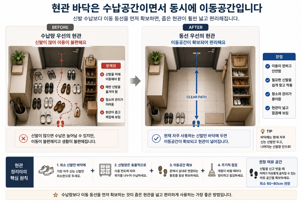 현관 바닥 수납 공간