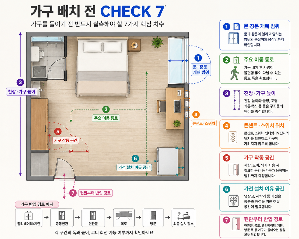 가구 배치 전 체크 할 것7