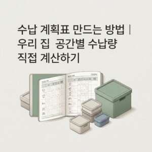 ai thumbnail minimal 수납 계획표 만드는 방법｜우리 집 공간별 수납량 직접 계산하기 1788488224
