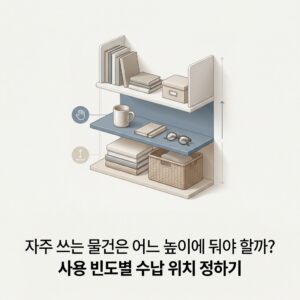 ai thumbnail minimal 자주 쓰는 물건은 어느 높이에 둬야 할까 사용 빈도별 수납 위치 정하기 1788487867