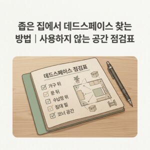 ai thumbnail minimal 좁은 집에서 데드스페이스 찾는 방법｜사용하지 않는 공간 점검표 1788295957